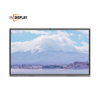 Pantalla Plana Interactiva de 65 Pulgadas 4K CVT MTK9679 Android 14.0, Chip 4GB+32GB, 20 Puntos Táctiles, Cámara de 48MP, Altavoces Duales de 15W, para Reuniones y Educación