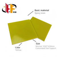 Feuille laminée en fibre de verre époxy FR4 V-0 jaune, matériau d'isolation électronique, résistance aux hautes températures, résistance aux arcs électriques
