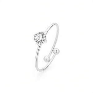 Anillo Moderno de Acero Inoxidable A337 para Mujer, Chapado en Plata 925, Joyería de Alta Calidad - Product Image 2