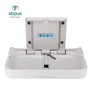 Modun portable toilet diaper unit plastic horizontal baby change table bacterial-resistant infant changing station