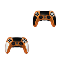Étui de protection en silicone à adhérence améliorée pour manettes PS5 DualSense et Edge, bicolore