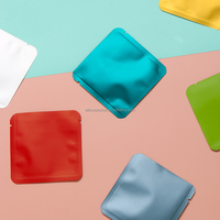 Sacs en mylar personnalisés à trois joints latéraux Sachet de feuille d'aluminium Sachet de thé vide Pochettes plates pour emballage alimentaire de thé