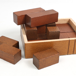 New Eco-Friendly Wooden Russian <strong>Blocks</strong> Nine <strong>Bed</strong> Box Puzzle Set Montessori Educational Toy for Kids - Product Image 3