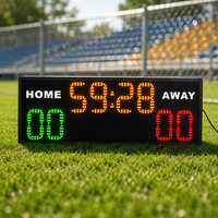 Tableau de scores LED multifonctionnel pour matchs de rugby, avec horloge de match et minuteur de compte à rebours pour événements sportifs en plein air et tournois
