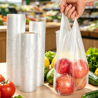 Sacs en plastique transparents pour t-shirts à prix d'usine avec logo personnalisé, sacs d'emballage pour t-shirts, sacs d'emballage pour fruits et légumes