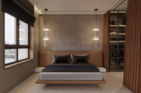 Desain Interior Konsep Apartemen Hotel Mewah Tata Letak 2D CAD Visualisasi Dekorasi Render 3D