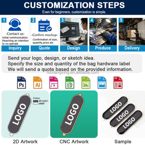 Accessori per Abbigliamento Personalizzati, Logo in Metallo Inciso di Lusso per Borse, Accessori per Abbigliamento su Misura - Product Image 6