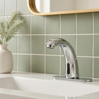Robinet de salle de bain intelligent WaterMark cUPC avec capteur, chromé, sans contact, mitigeur de lavabo à détection infrarouge, sans plomb