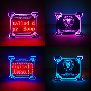 OEM ODM LED板标牌显示应用程序留言板丙烯酸瓶演示器夜总会 - Product Image 4