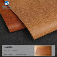 Cuir PVC texturé Crazy Horse double face - Cuir synthétique écologique de 1,8 mm d'épaisseur pour tapis de bureau, tapis de souris et couvre-table