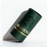 Emballage de tube en papier cadeau d'huile essentielle de qualité supérieure | Boîte cylindrique de taille personnalisée avec logo en feuille d'or