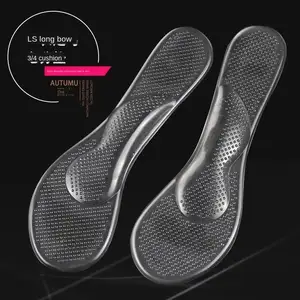 Damen komfortable 3/4 Gel Silikon-Insole hohe Ferse Entlastung orthotische Schuhpads Massage-Bogen-Träger-Insole