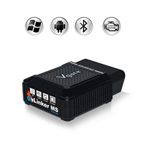 Vgate VLinker MS pour scanner de diagnostic automobile OBDII, prend en charge 12V ou 24V et est certifié Apple MFi