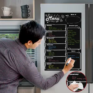 Magnetische Koelkast Whiteboard Wekelijkse Menu Maaltijd Planner Boodschappen Lijst Dry Erase Board Voor Keuken Koelkast Magneet