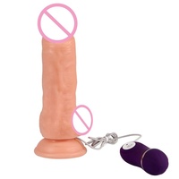 Consolador médico grande y grueso de Pvc, erección de coronarias con bola, Consolador de glande Rosa tierno para mujer, vibrador, Juguetes sexuales para mujer