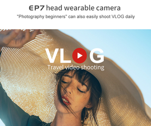 <span class=keywords><strong>EP7</strong></span> Caméra vidéo professionnelle POV avec bracelet et télécommande Caméra vidéo Vlog Wifi 4K - Product Image 2