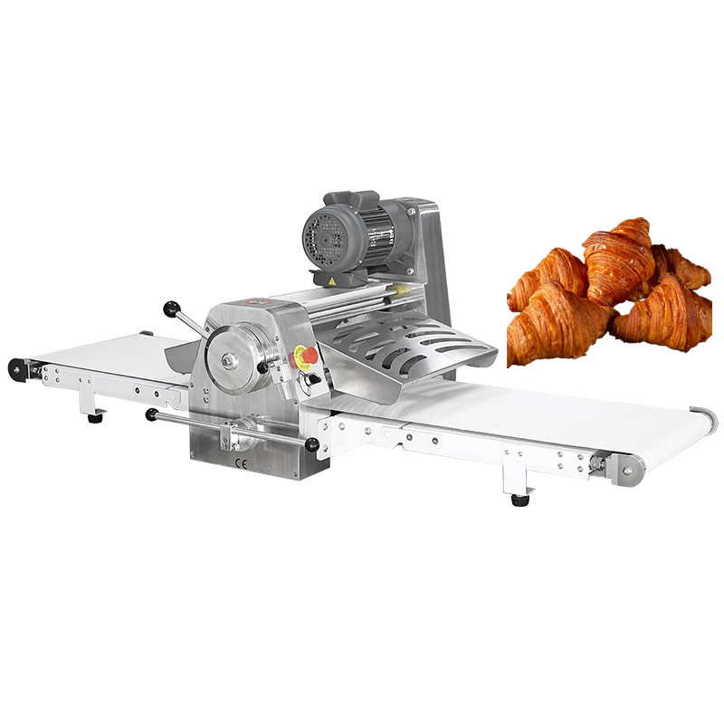 Full Automatic Table Top Dough Sheeter for Bakery Commercial Croissant Dough Sheeter