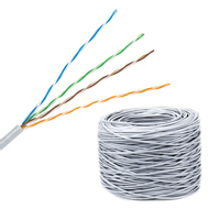 Precio de fábrica cable UTP CAT5 cobre 24awg CAT5e cables UTP 5000ft cable CAT 5 5E Cat. Caja de cobre de 305m