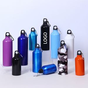Custom Logo 500ml Aluminum Water Bottle Leak-Proof Outdoor Camping Climbing Metal Bottles Single Wall Aluminum <b>Drink</b> Bottle - Product Image 1