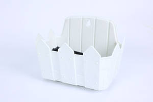 Jardinière murale en plastique style clôture, pot de fleurs suspendu décoratif pour extérieur, jardin, balcon, balustrade - Vente en gros - Product Image 3