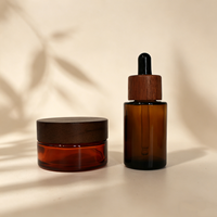 Boîtes et flacons d'emballage pour huile à barbe essentielle format compact, flacons en verre pour huile fine 15ml 20ml 30ml 50ml, emballage de flacons d'huile capillaire pour la repousse