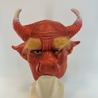 Masque en latex d'Halloween, édition classique Voyage en Occident, Roi Démon Taureau, cornes d'animaux, pour fête cosplay, à faire soi-même