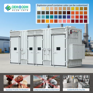 Cella di stoccaggio antideflagrante in acciaio per bombole di gas per terminali LNG, contenitore antideflagrante per metano, ossido di etilene e fosfina - Product Image 1