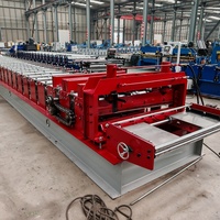 Machine de profilage de tôles pour revêtements de sol, directe usine, PLC automatique, 0,8-1,5 mm, CE, logo personnalisé pour bâtiments en acier