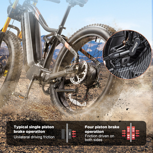 Mountain Bike BURCHDA HC26 Lithium <b>Battery</b> 48V30AH Long Range Dual Motor Fat Tire 26 Inch 4.0 Hydraulic 7Speed EU Aluminum - Product Image 3