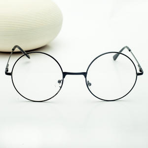 Monture de lunettes Prince Mirror ronde en métal, monture intégrale, rétro, unisexe, verres plats, tendance mode, pour adultes, toutes formes de visage - Product Image 1