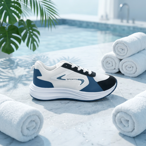 <b>Men</b> Breathable Mesh Workout Running <b>Shoes</b> Lace-up Toe Casual Walking Footwear Custom Logo - Product Image 3