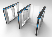 Porte de vitesse de tourniquet de reconnaissance faciale pour le système de présence de barrière d'oscillation piétonnière de contrôle d'accès d'immeuble de bureaux inoxydable