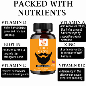 Suplementos Herbales Naturales Más Vendidos, Gomitas para el Crecimiento del Cabello con Ácido Fólico y Vitamina B12, Gomitas Dietéticas que Producen Antioxidantes - Product Image 2