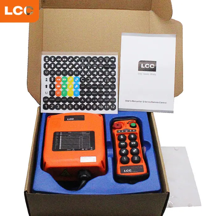 Remote Control Wireless Q800 8 Channel Telecrane Industrial Control System Wireless Crane Radio Remote Control