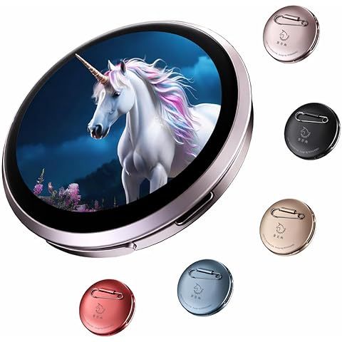 AI badge digital badge e-badge electronic pin badge wearable badge touch screen badge smart badge digital pin electronic