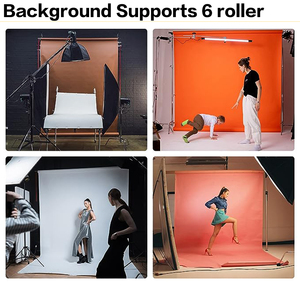 Fotografie 6 Rollen Wand montage Handbuch Hintergrund unterstützung system zum Halten von Hintergründen Fotoshooting Studio Equipment 6 # Roller - Product Image 4