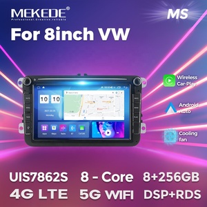 Lecteur DVD d'écran de voiture MEKEDE MS, écran Android, stéréo, prise en charge du DVR pour VW Golf <span class=keywords><strong>Polo</strong></span> Passat B7 B6 SEAT Leon Skoda Octavia 8 pouces - Product Image 2