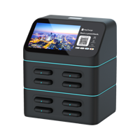 Señalización Digital con Estación de Alquiler de Baterías Externas para Carga de Teléfonos, para Publicidad en Centros Comerciales, ABS Ignífugo, 4G+WiFi
