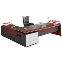 Nouveau moderne mobilier de bureau pas cher prix MDF dernière conception exécutif bureau en forme de L bureau table