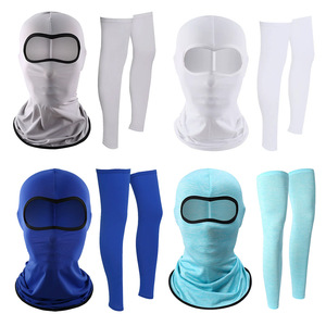Nylon Ice Silk Full Face <b>Sunscreen</b> Mask With Leg Covers For Men Cycling Outdoor UV Protection Sport Wear Cool Quick Dry - Product Image 4