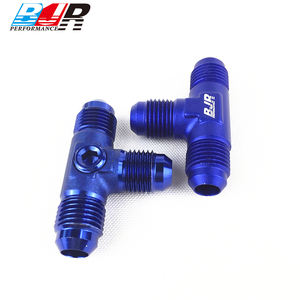 บล็อกเชื่อมต่อแบบสามทาง BJR Performance <span class=keywords><strong>ราคา</strong></span>โรงงาน ผลิตจากอะลูมิเนียม AN3 สีดำ-น้ำเงิน สำหรับน้ำมันเชื้อเพลิงและน้ำมันเครื่อง ใช้สำหรับรถแข่ง - Product Image 4