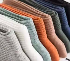 <span class=keywords><strong>Calze</strong></span> lunghe unisex in <span class=keywords><strong>cotone</strong></span> tinta unita, traspiranti, lavorate a maglia, per <span class=keywords><strong>donna</strong></span> - Bianche e Nere, <span class=keywords><strong>Calze</strong></span> da <span class=keywords><strong>donna</strong></span> all'ingrosso - Product Image 6