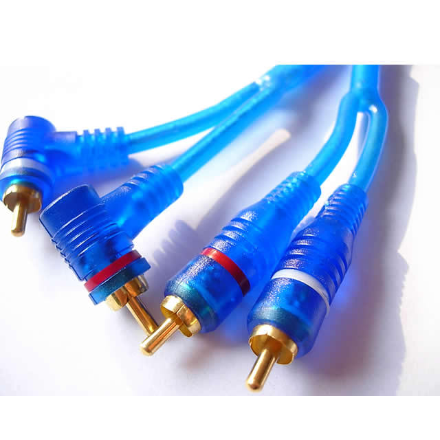 Hifi 2 Rca to 2  Rca Car Audio  Cable
