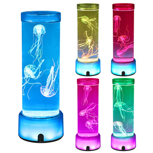 Nieuw 6 Inch Home Decor Led Nachtlampje Rgb Kleurverandering Basis Kinderen Cadeau Water Creatieve Nieuwigheid Kwallen Licht - Product Image 6