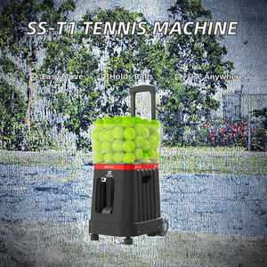Portable Lightweight Tennis Ball Machine <b>ABS</b> Remote Ball Thrower <b>Trainer</b> with 120 Balls US Plug for Indoor Use - Product Image 2