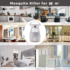 Zapper eléctrico grande de 120V para Control de plagas, atrapamoscas y repelente de insectos, lámpara trampa para matar moscas y <span class=keywords><strong>mosquitos</strong></span> con <span class=keywords><strong>ventilador</strong></span> de succión - Product Image 4