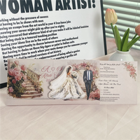 Personnalisation d'invitations de mariage avec enveloppe coulissante, papier couché, idéal pour les planificateurs