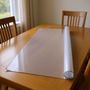 Protecteur de table en PVC transparent 30x60 pouces, épaisseur 1,5 mm, rouleau de protection pour bureau, protection des meubles - Product Image 2