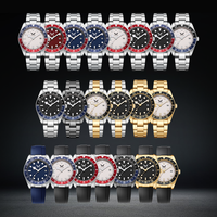 Montres de marque privée étanches lumineuses de 50 mètres haut de gamme montre personnalisée en acier inoxydable Reloj Al Por Mayor