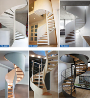 Escalier intérieur en colimaçon design moderne Vente en gros d'escaliers en colimaçon en acier haute résistance Escalier extérieur en colimaçon en métal